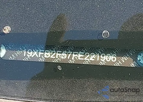 2015 Honda Civic Lx z USA, uszkodzony, nr VIN 19XFB2F57FE221906